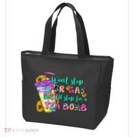 Retro WonT Stop For Gas But ILl Stop For A Tea Bomb Tote Bag thumb 3