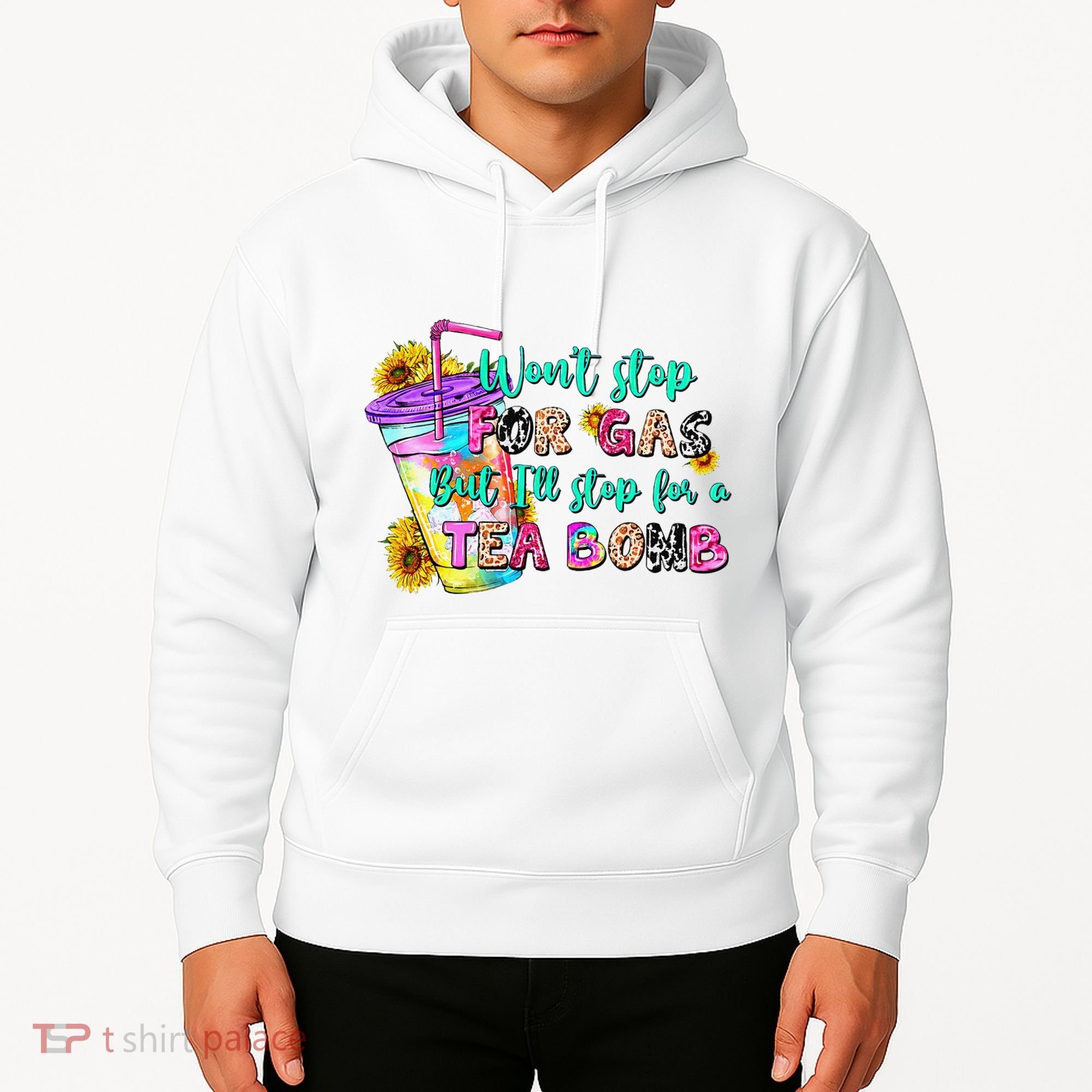 Retro WonT Stop For Gas But ILl Stop For A Tea Bomb Hoodie