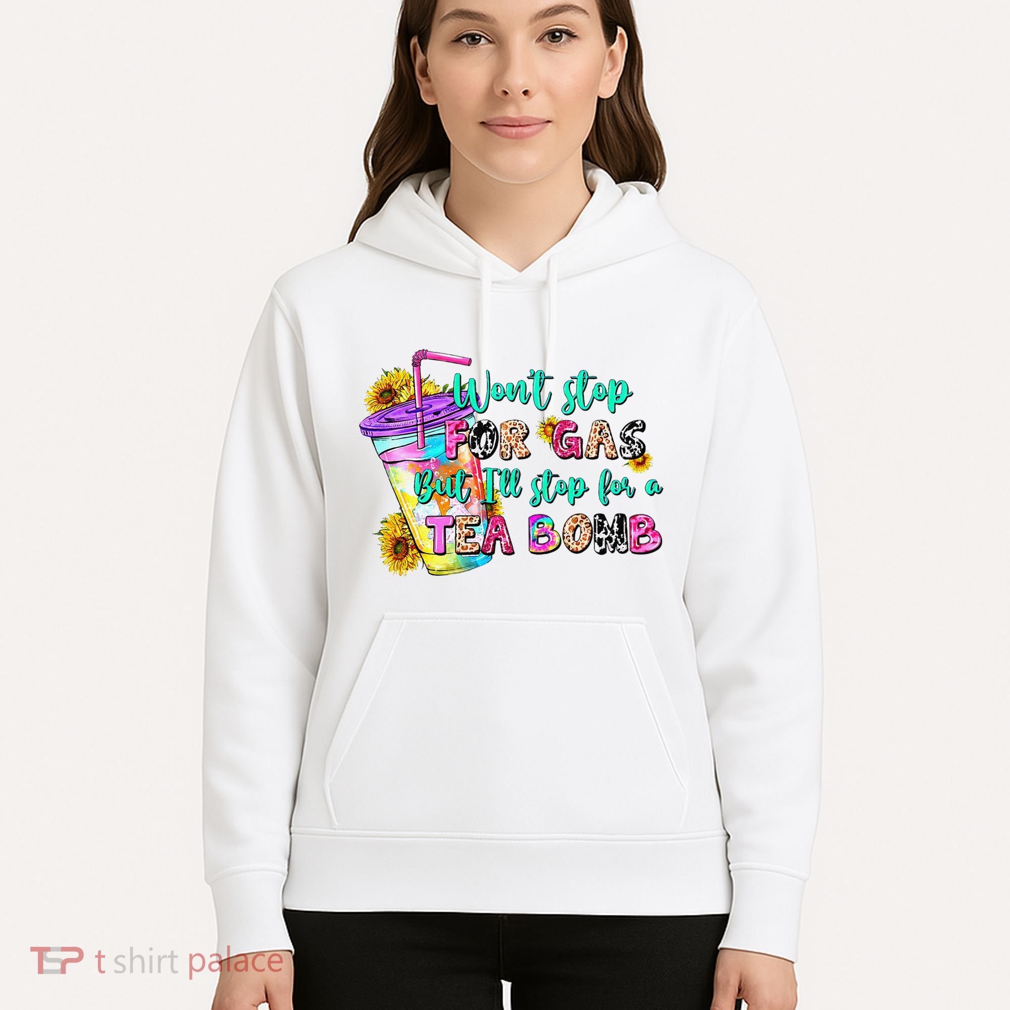 Retro WonT Stop For Gas But ILl Stop For A Tea Bomb Hoodie
