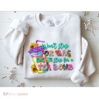 Retro WonT Stop For Gas But ILl Stop For A Tea Bomb Sweatshirt thumb 2
