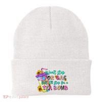 Retro WonT Stop For Gas But ILl Stop For A Tea Bomb Beanie thumb 0
