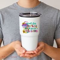 Retro WonT Stop For Gas But ILl Stop For A Tea Bomb Tumbler thumb 2