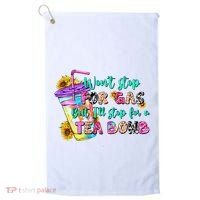 Retro WonT Stop For Gas But ILl Stop For A Tea Bomb Golf Towel thumb 0