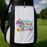 Retro WonT Stop For Gas But ILl Stop For A Tea Bomb Golf Towel thumb 2