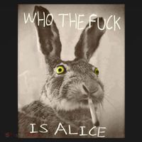 Retro Who The F_ck Is Alice Funny Rabbit  Women's Hoodie thumb 2
