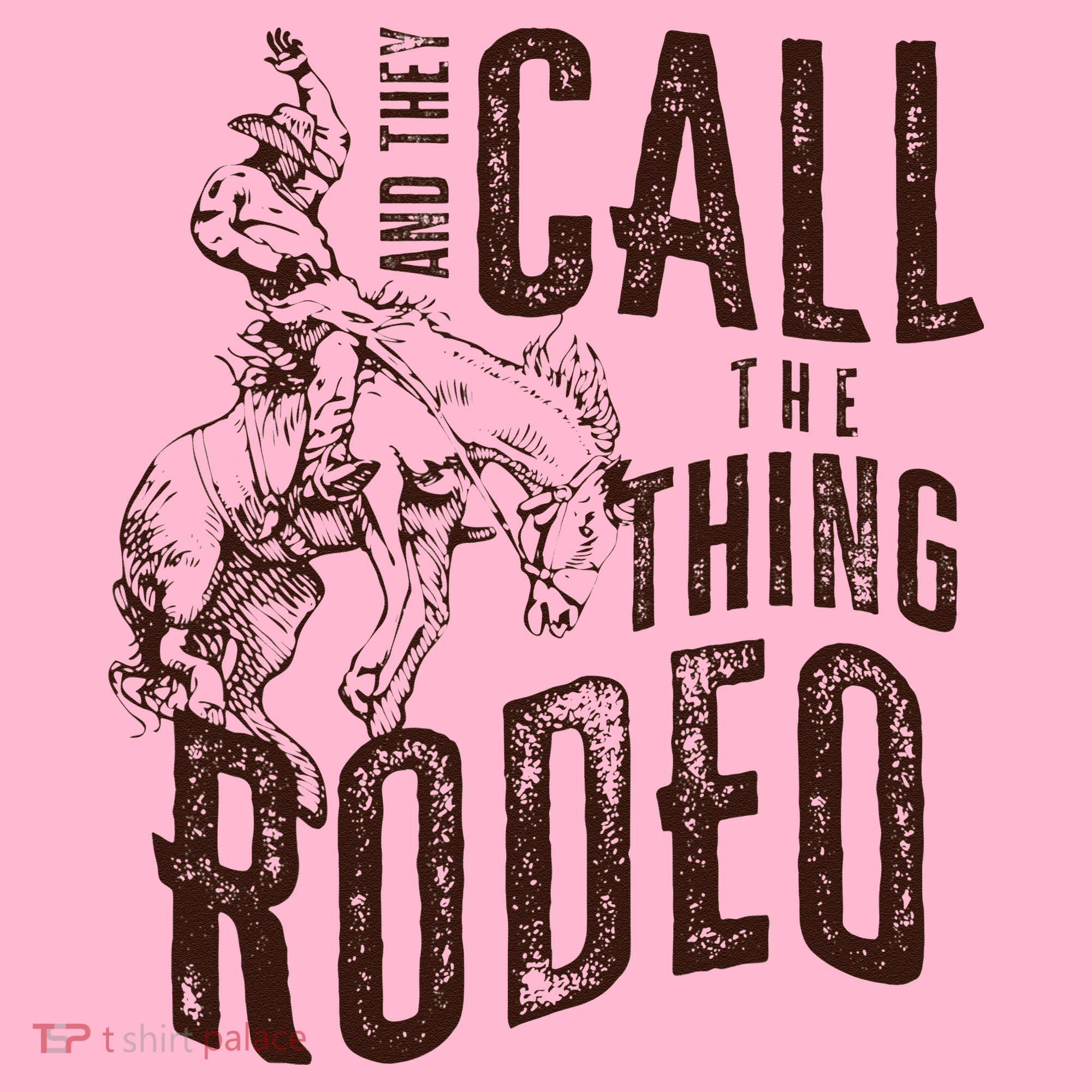 Retro Western They Call The Thing Rodeo Cowboy Howdy Coaster