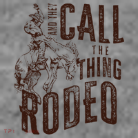 Retro Western They Call The Thing Rodeo Cowboy Howdy Toddler Hoodie thumb 2