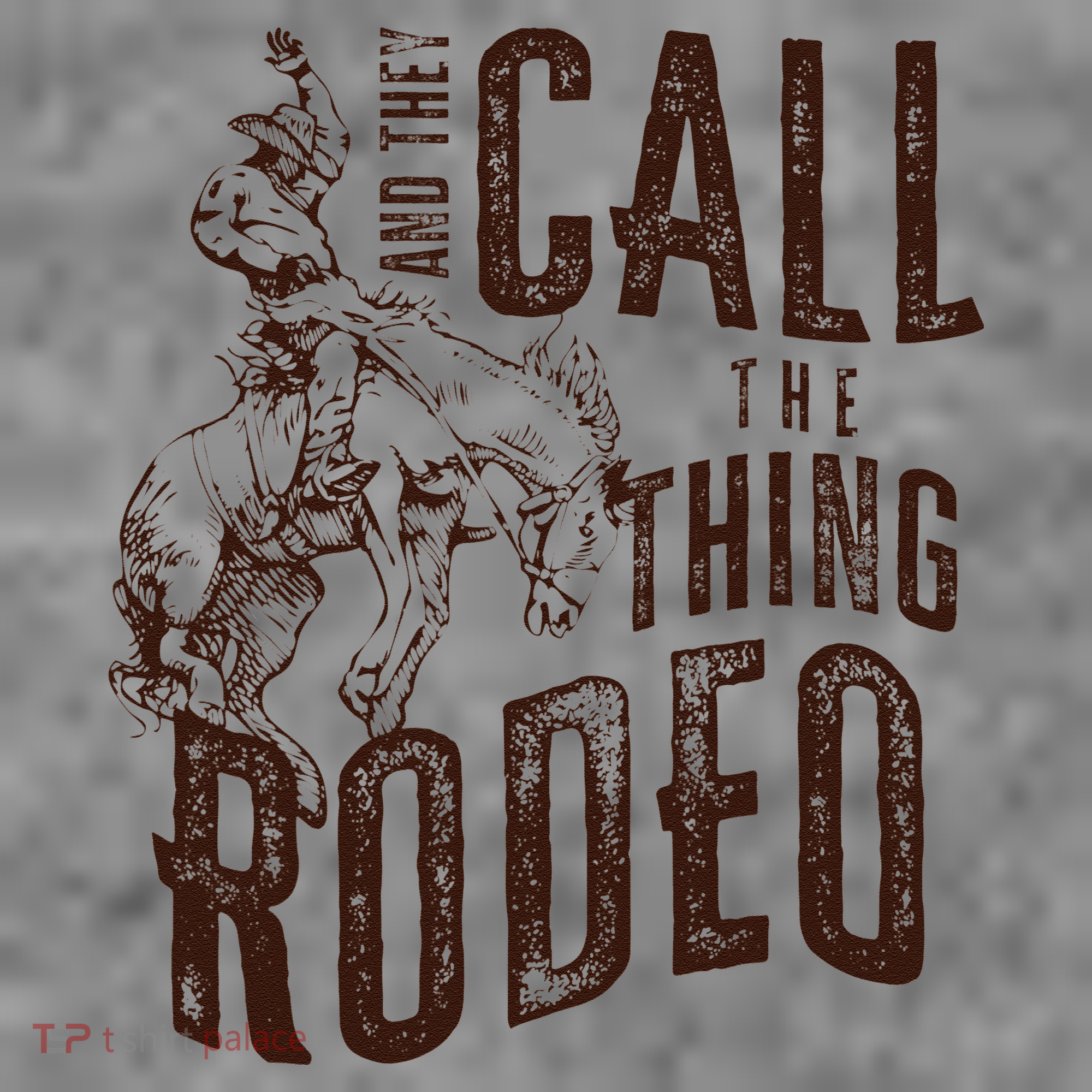 Retro Western They Call The Thing Rodeo Cowboy Howdy Toddler Hoodie