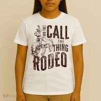 Retro Western They Call The Thing Rodeo Cowboy Howdy T-Shirt thumb 4
