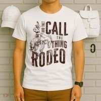 Retro Western They Call The Thing Rodeo Cowboy Howdy T-Shirt thumb 6