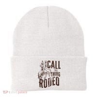 Retro Western They Call The Thing Rodeo Cowboy Howdy Beanie thumb 0