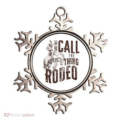 Retro Western They Call The Thing Rodeo Cowboy Howdy Ornament