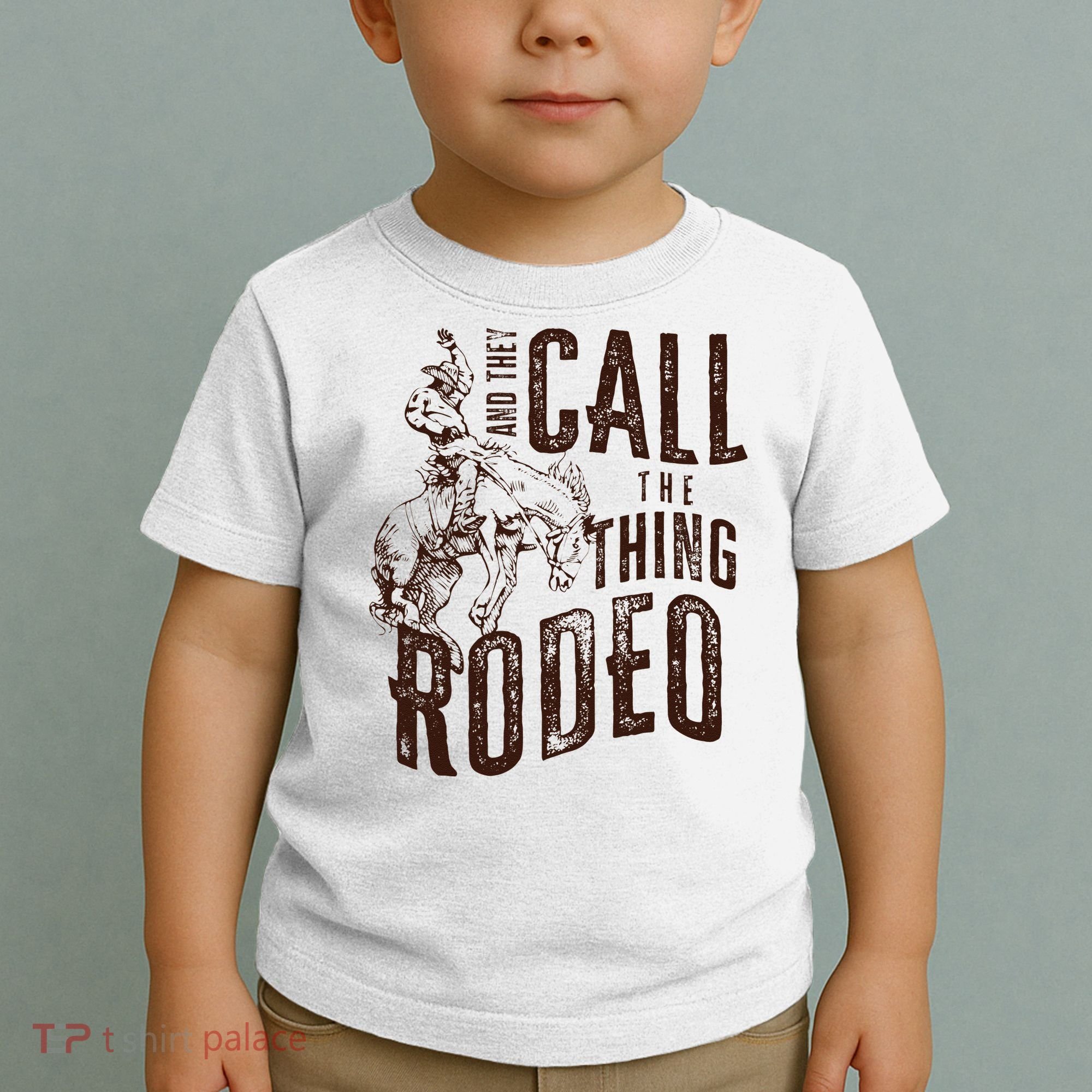 Retro Western They Call The Thing Rodeo Cowboy Howdy Toddler T-Shirt