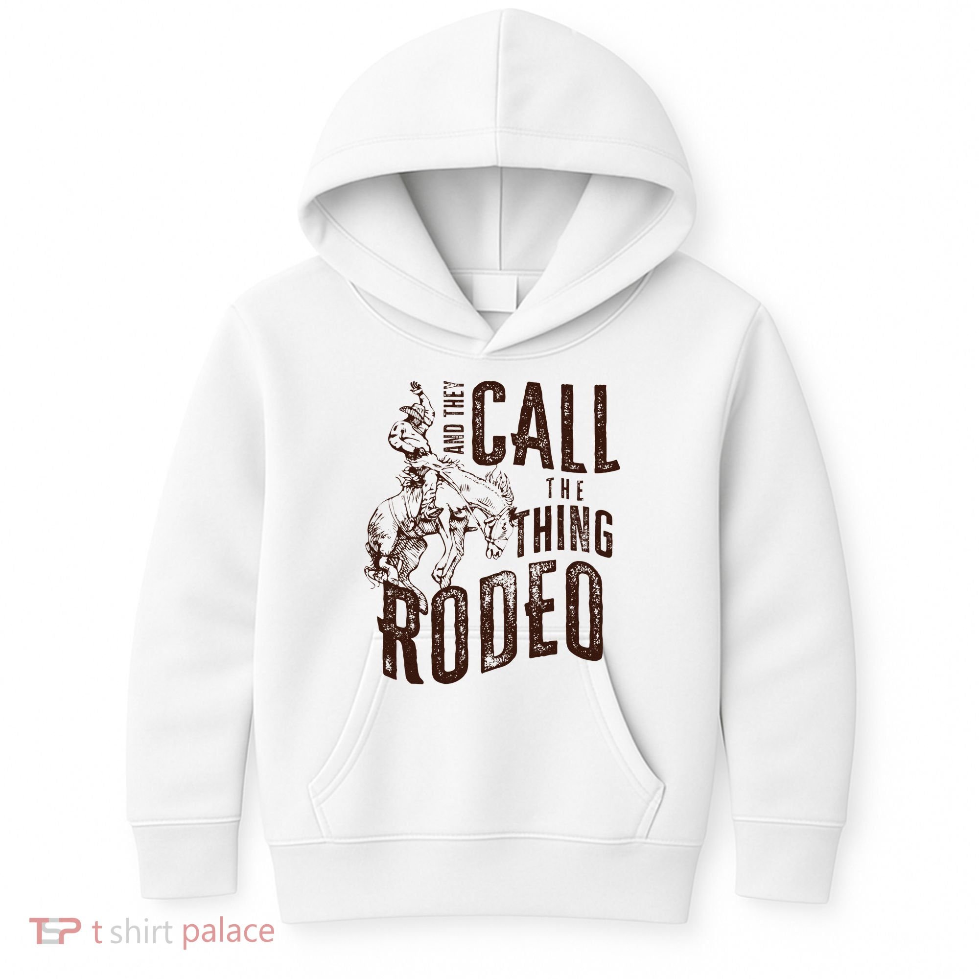 Retro Western They Call The Thing Rodeo Cowboy Howdy Kids Hoodie