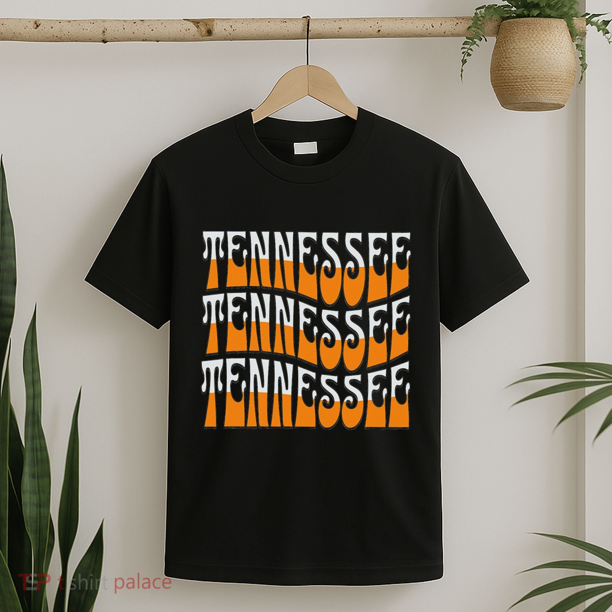 Retro Wavy Tennessee S Tennessee Orange T-Shirt