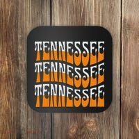 Retro Wavy Tennessee S Tennessee Orange Coaster thumb 0