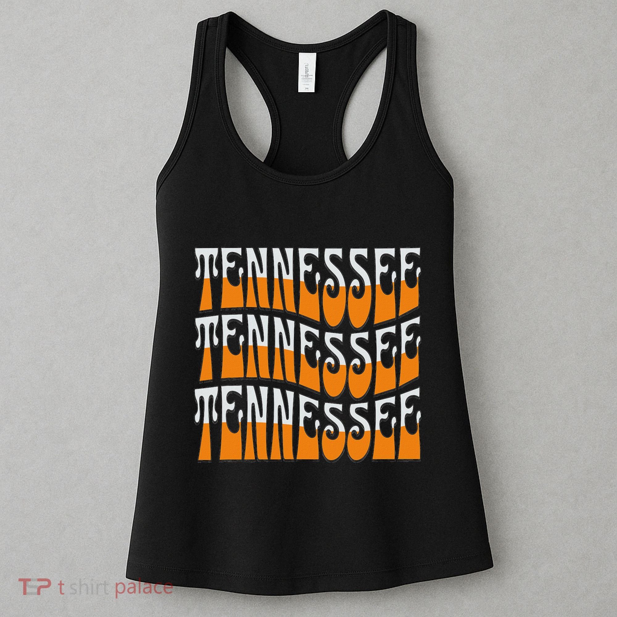Retro Wavy Tennessee S Tennessee Orange Women's Tank Top