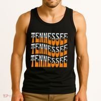 Retro Wavy Tennessee S Tennessee Orange Tank Top thumb 3