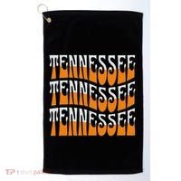 Retro Wavy Tennessee S Tennessee Orange Golf Towel thumb 0