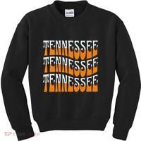 Retro Wavy Tennessee S Tennessee Orange Kids Sweatshirt thumb 0