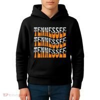 Retro Wavy Tennessee S Tennessee Orange Kids Hoodie thumb 4