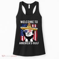 Retro Welcome To AmericaS Gulf Funny Trump Mexico America Women's Tank Top thumb 0