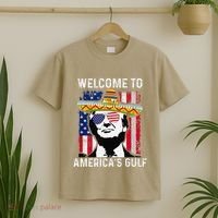 Retro Welcome To AmericaS Gulf Funny Trump Mexico America T-Shirt thumb 2