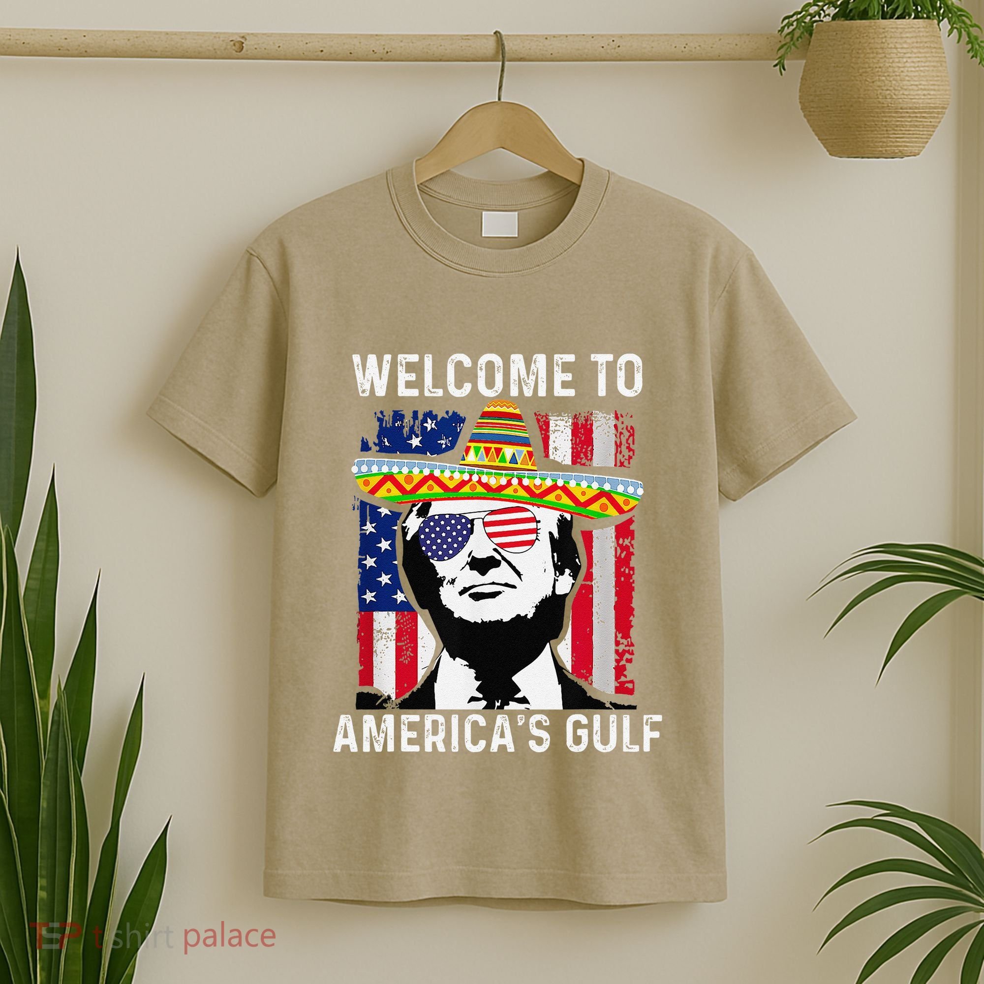 Retro Welcome To AmericaS Gulf Funny Trump Mexico America T-Shirt
