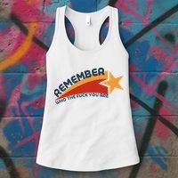 Remember Who The Fuck You Are Women's Tank Top thumb 3