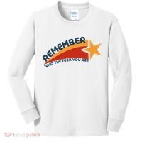 Remember Who The Fuck You Are Kids Long Sleeve Shirt thumb 0