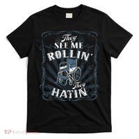 retro Wheelchair They See Me Rollin They Hatin  T-Shirt thumb 0