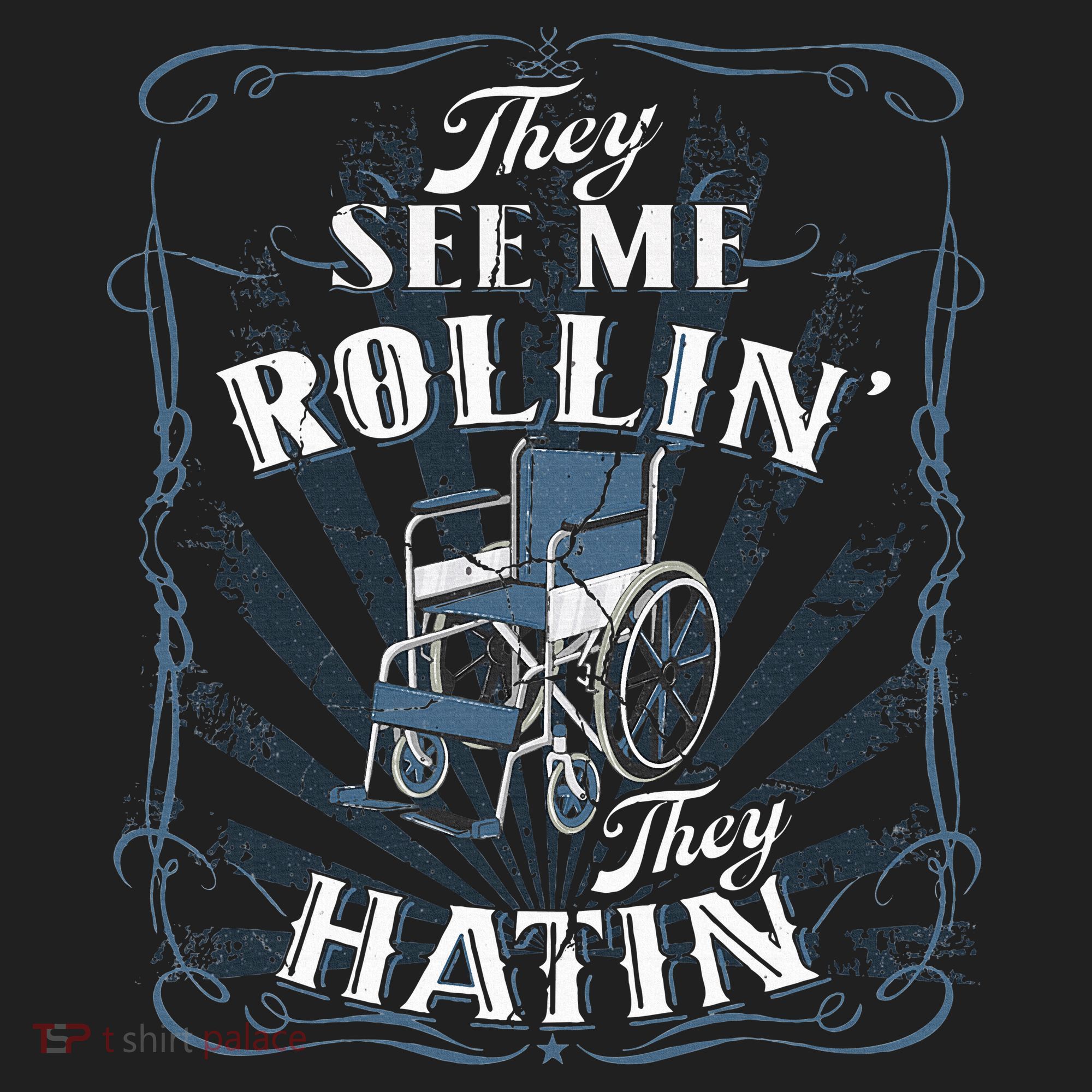 retro Wheelchair They See Me Rollin They Hatin  Beanie