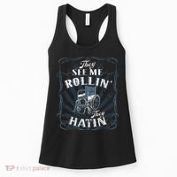 retro Wheelchair They See Me Rollin They Hatin  Women's Tank Top thumb 0