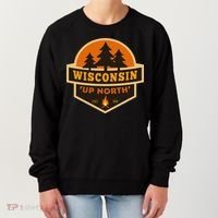 Retro Wisconsin Up North Women's Sweatshirt thumb 0
