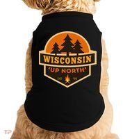 Retro Wisconsin Up North Doggie Tank thumb 0