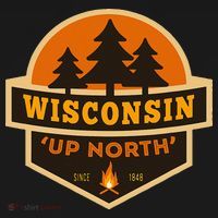 Retro Wisconsin Up North Doggie Tank thumb 4
