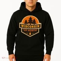 Retro Wisconsin Up North Hoodie thumb 2