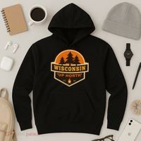 Retro Wisconsin Up North Hoodie thumb 3