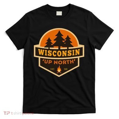 Retro Wisconsin Up North T-Shirt