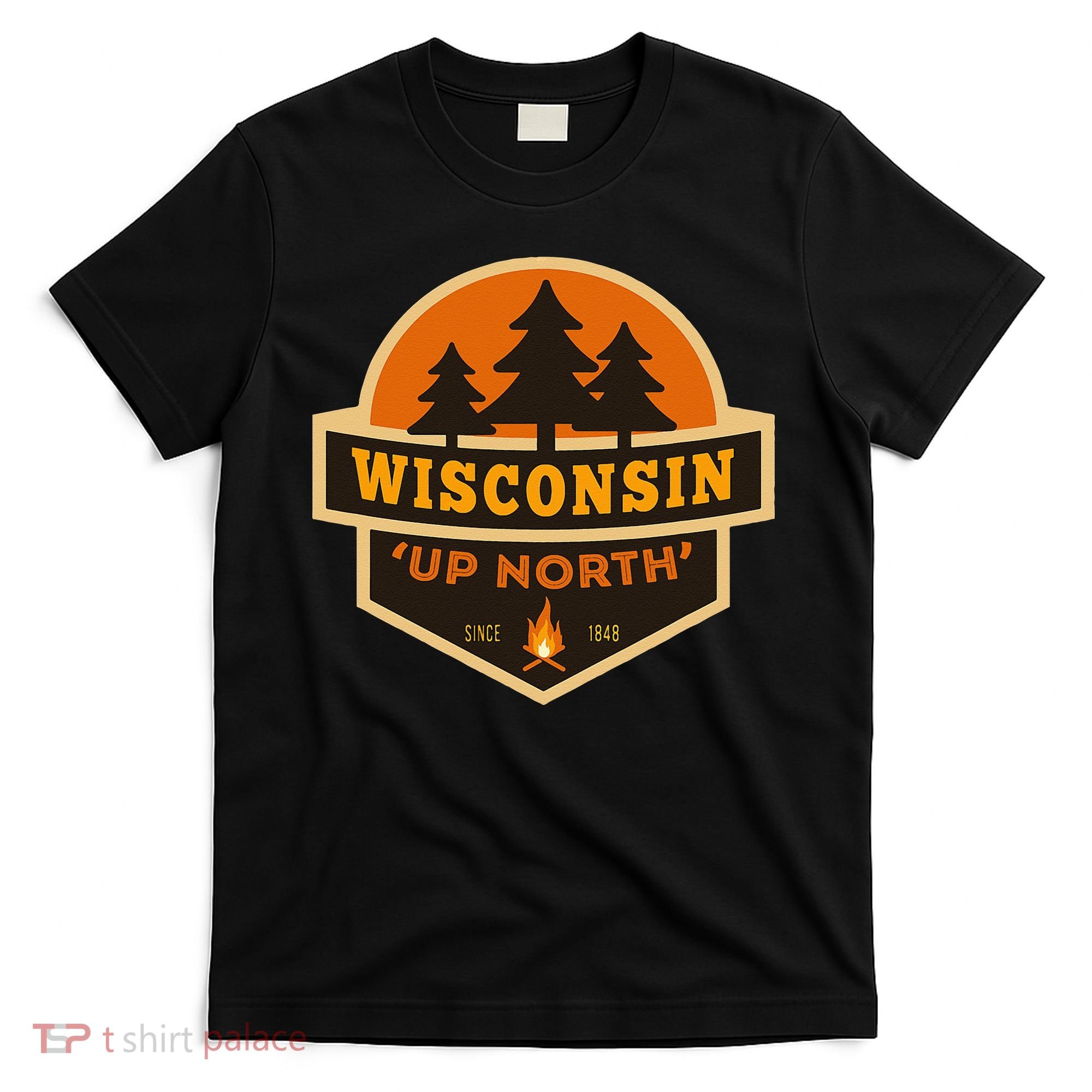 Retro Wisconsin Up North T-Shirt
