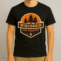 Retro Wisconsin Up North T-Shirt thumb 3
