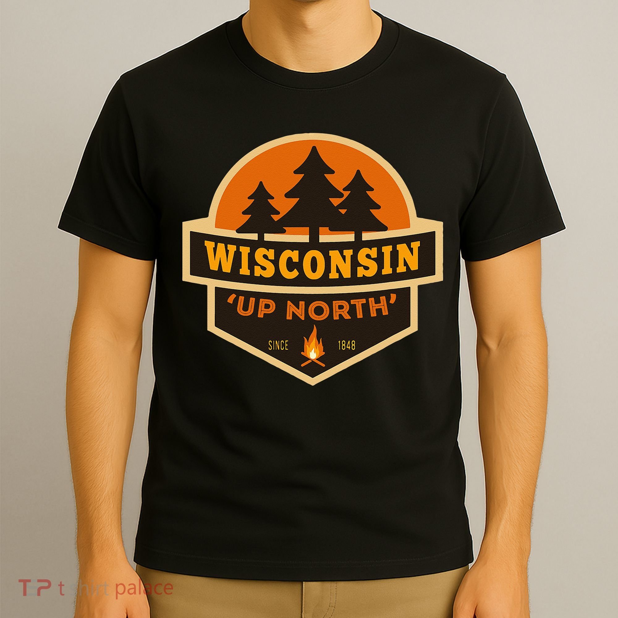 Retro Wisconsin Up North T-Shirt