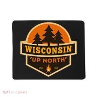 Retro Wisconsin Up North Mousepad thumb 0