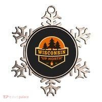 Retro Wisconsin Up North Ornament thumb 0