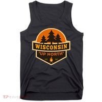 Retro Wisconsin Up North Tank Top thumb 0