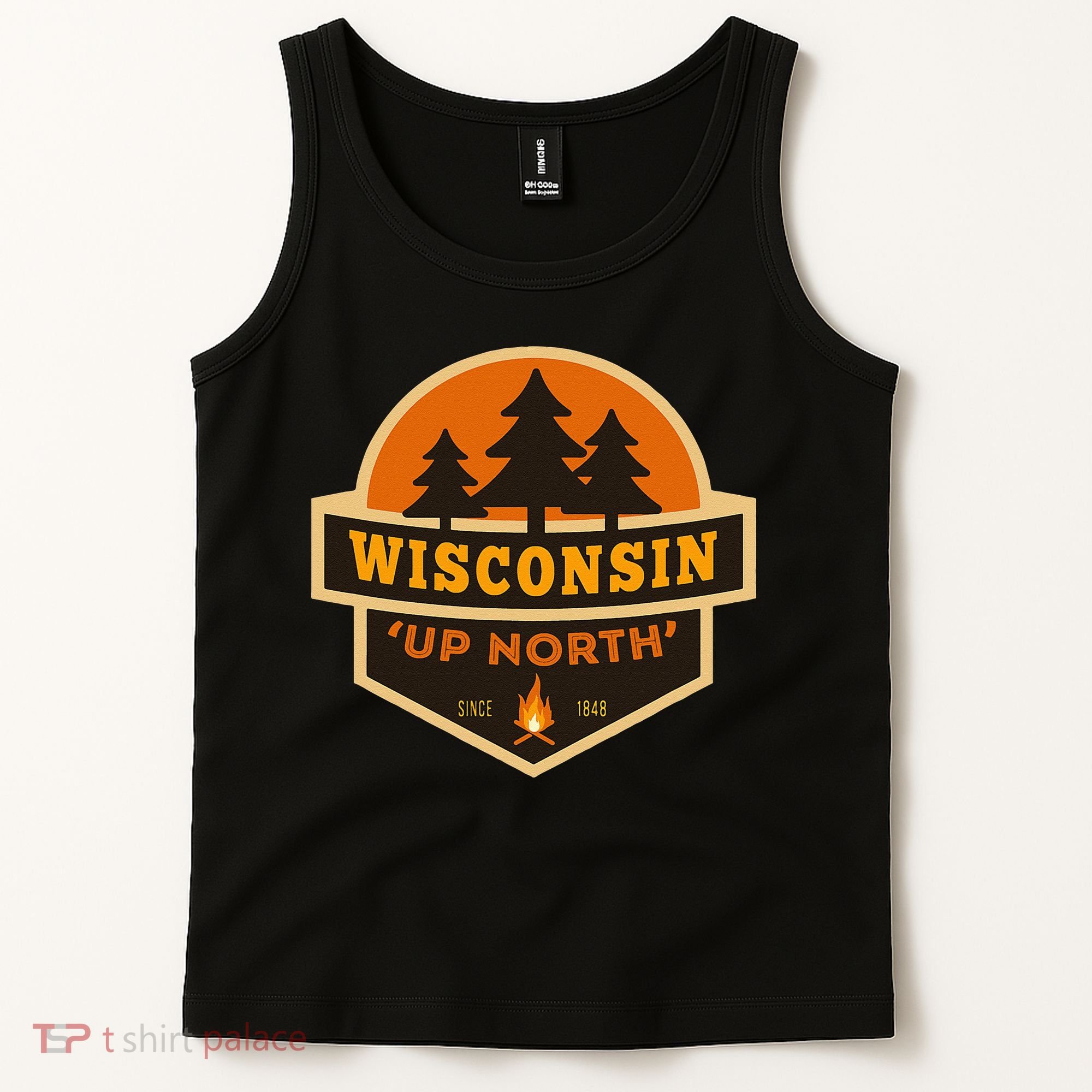 Retro Wisconsin Up North Tank Top