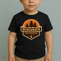 Retro Wisconsin Up North Toddler T-Shirt thumb 2