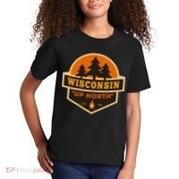 Retro Wisconsin Up North Kids T-Shirt thumb 2
