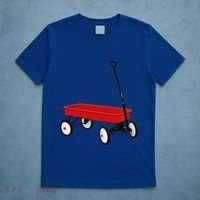 Red Wagon Vintage Toy T-Shirt thumb 5