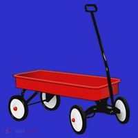 Red Wagon Vintage Toy T-Shirt thumb 7